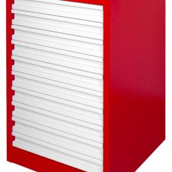 Armoires d'atelier Serie DEK Largeur 590 mm Profond. 628 mm H 950 mm - 5, 8 of 10 tiroirs MW T