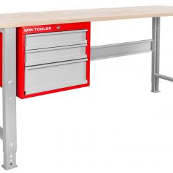 Établi modulaire Multiplex avec armoire à tiroirs 3T 2000 mm MW Tools MOD205