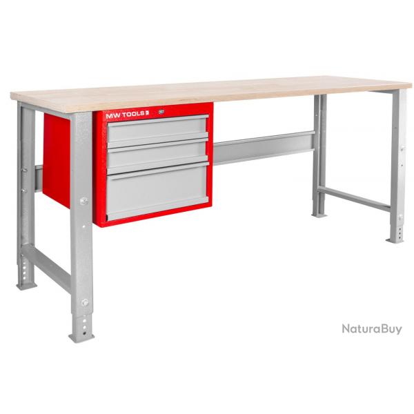 tabli modulaire Multiplex avec armoire  tiroirs 3T 2000 mm MW Tools MOD205