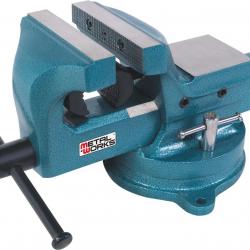 Étau d'établi à mors parallèles 150mm acier avec ouverture de 153mm et tube ø16mm MW Tools BAP