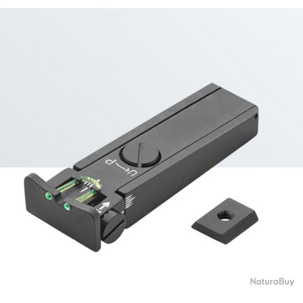 Cran de mire rglable LPA SIGHTS pour Hawken avec fiber (pour cal. 45 et 50)