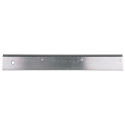 Règle de mesure en acier galvanisée avec graduation en mm et bord biseauté norme d'usine 1500x