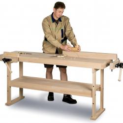 Établi en bois 1340x500 mm Holzkraft HB1401