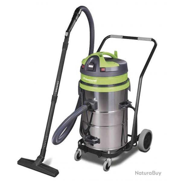 Aspirateur sans sac industriel 1150W, 62L (eau et poussire) Cleancraft WETCAT 262 IET