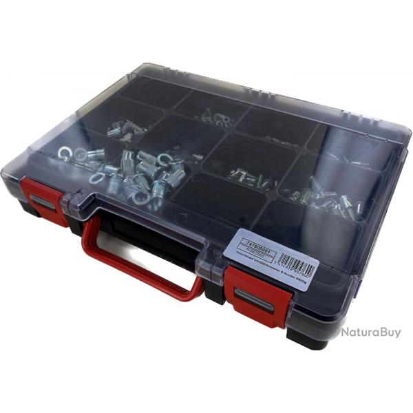 Assortiments de 500 rivets creux et goujons MW Tools RISET500