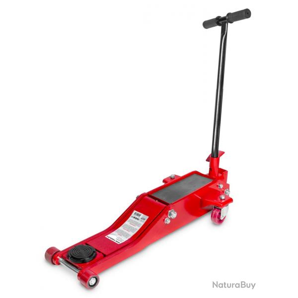 Cric rouleur hydraulique 2t long et bas MW Tools CAT2TLL