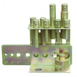 Jeu de poinçons 8 pièces diamètre 10-30mm pour presse d'atelier MW Tools CAT-SET