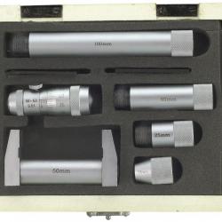 Set de micromètres d'intérieur 50-600mm et 6 rallonges Limit MMSS600