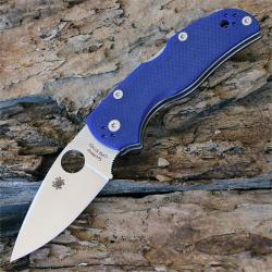 Couteau Spyderco Native 5 Lame Acier S110V Manche Blue G-10 Made In USA SC41GPDBL5