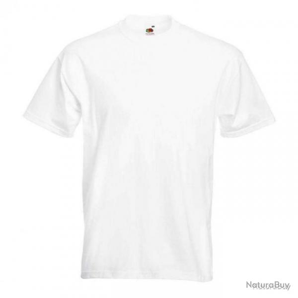 T shirt uni Super Premium Fruit Of The Loom Blanc