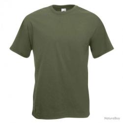 T shirt uni Super Premium Fruit Of The Loom Vert olive