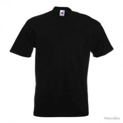 T shirt uni Super Premium Fruit Of The Loom Noir