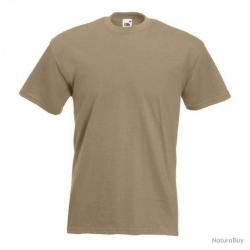 T shirt uni Valueweight Fruit Of The Loom Beige