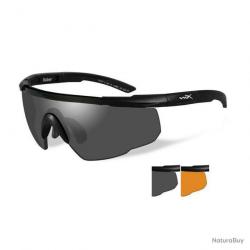 Lunettes de protection Saber Advanced 2 Écrans Wiley X - Noir - Fumé / Light Rust