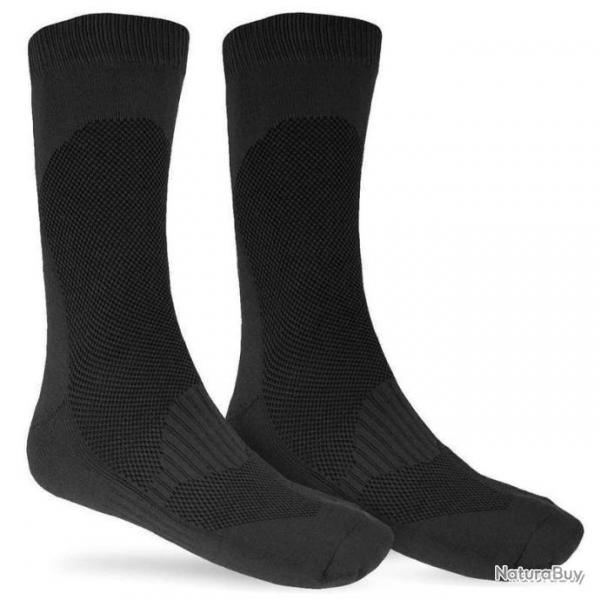 Chaussettes thermorgulation Coolmax High Mil-Tec - Noir - 39-41