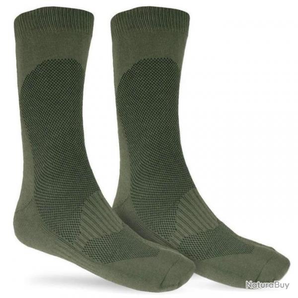 Chaussettes thermorgulation Coolmax High Mil-Tec - Vert - 39-41