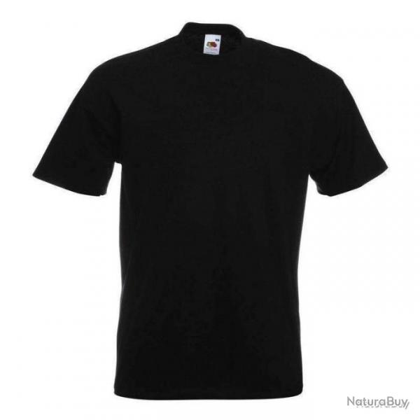 T-shirt uni Super Premium Fruit Of The Loom - Noir - XXL