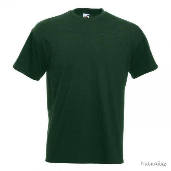 T shirt uni Super Premium Fruit Of The Loom Vert