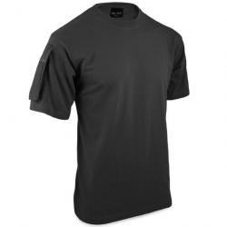 T-shirt uni Black Mil-Tec - Noir - XXL