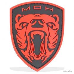 Morale patch Grizzly Medal Of Honor Mil-Spec ID - Rouge