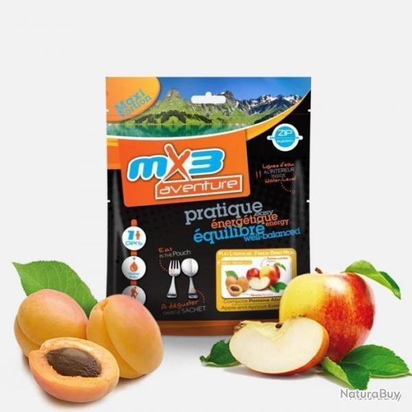Ration lyophilise MX3 Aventure Compote Pomme Abricot 151-153 Kcal Autre Pomme Abricot