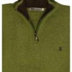 NOUVEAUTÉ  PULL LOVERGREEN LAMBSWOOL COL ZIPPE