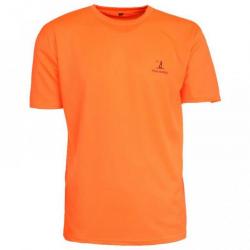 TEE SHIRT ORANGE FLUO - TAILLE S - PERCUSSION