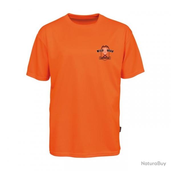 TEE SHIRT ORANGE FLUO - TAILLE XL - PERCUSSION