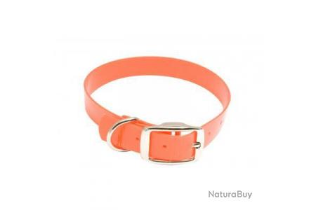 Collier Pour Chien Hiflex Orange Fluo Largeur 20mm Longueur 40cm