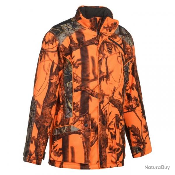 VESTE DE CHASSE PERCUSSION BROCARD GHOSTCAMO BLAZE/BLACK - TAILLE S