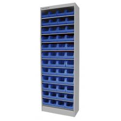 Armoire ouverte avec 48 bacs MW Tools DEBK48