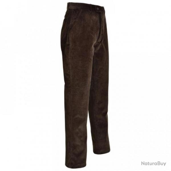 PANTALON DE CHASSE EN VELOURS PERCUSSION COUNTRY  MARRON  TAILLE 60