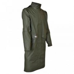 MANTEAU DE CHASSE LONG IMPERMEABLE PERCUSSION IMPERSOFT KAKI TAILLE L