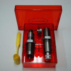 JEU 2  OUTILS  -LEE CAL 358 WIN  + SHELL HOLDER