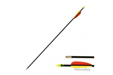 Flèche de tir à l'arc 26 pouces (68cm), fibre de verre, noire - Flèches  (3420097)