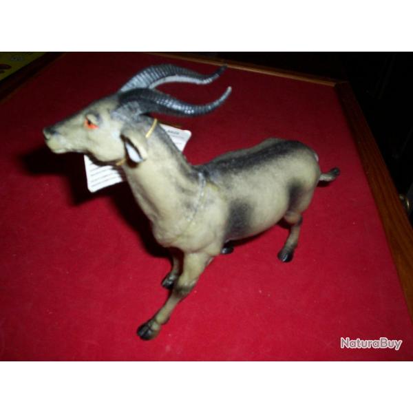 bete  corne africaine genre antilope voir bubale , figurine plastique 20 cm.  exposition,collection