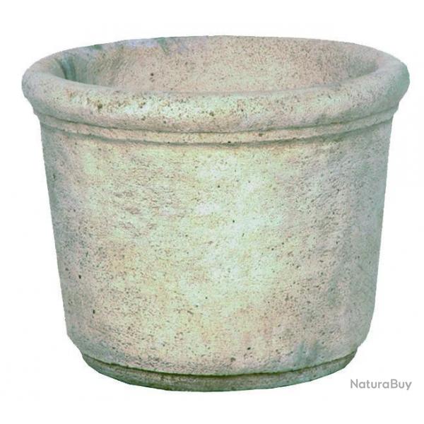 Pot gobelet lisse ancien Grandon   -  43 cm en pierre reconstitue REF280280