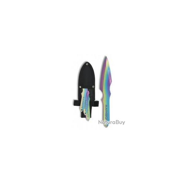 Set de 3 couteaux dcoratif  de lancer anodis titan rainbow