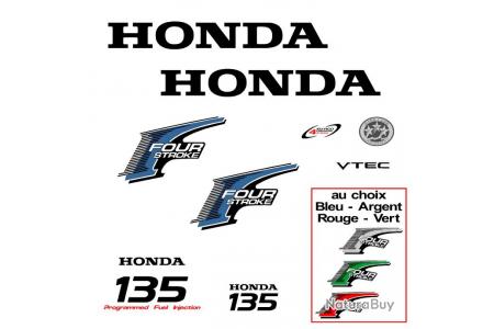 1 kit stickers HONDA bf 135 cv serie 2 pour capot moteur hors bord