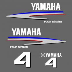 1 kit stickers YAMAHA 4 cv serie 2 pour capot moteur hors bord bateau autocollants decals