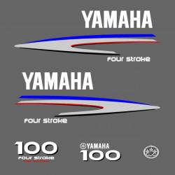 1 kit stickers YAMAHA 100 cv serie 2 pour capot moteur hors bord bateau autocollants decals