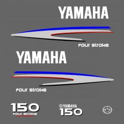 1 kit stickers YAMAHA 150 cv serie 2 pour capot moteur hors bord bateau autocollants decals