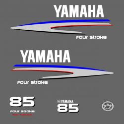 1 kit stickers YAMAHA 85 cv serie 2 pour capot moteur hors bord bateau autocollants decals