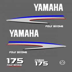 1 kit stickers YAMAHA 175 cv serie 2 pour capot moteur hors bord bateau autocollants decals