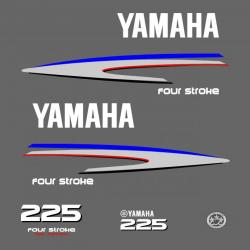 1 kit stickers YAMAHA 225 cv serie 2 pour capot moteur hors bord bateau autocollants decals