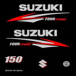 1 kit stickers SUZUKI 150cv serie 2 pour capot moteur hors bord bateau autocollants decals