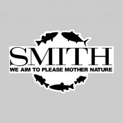 sticker SMITH ref 1 matériel pêche capot moteur hors bord bateau autocollants decals