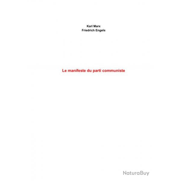 Ebook Livre Action - Le Manifeste Du Parti Communiste (Karl Marx, 2015, 26 Pages)