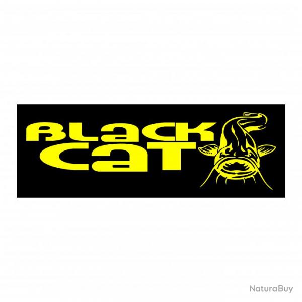 sticker BLACK CAT ref 3 matriel pche capot moteur hors bord bateau autocollants decals