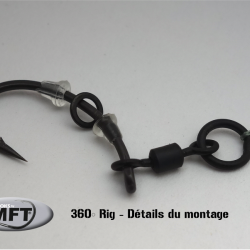 MFT® - Montage Carpe Type 360° - Hameçon n° 4